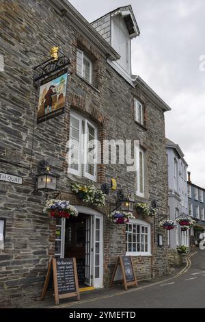 Padstow, Cornwall, Großbritannien, 11. Juni. Blick auf das Old Custom House Gebäude in Padstow, Cornwall am 11. Juni 2023 Stockfoto