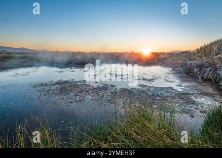 Mono Hot Springs; Eastern High Sierras; Mono County; Dawn; Kalifornien Stockfoto