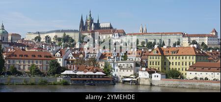 Panoramablick auf Hradcany, Prager Burg Stockfoto