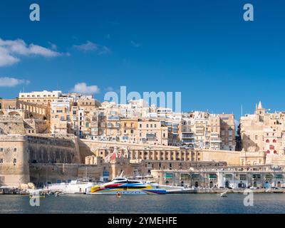 Valletta Grand Harbour, Malta 2024 Stockfoto