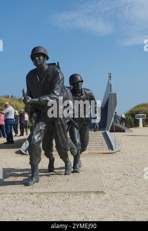 Higgins Boat Monument, Landungsboot, Utah Beach, Normandie, Frankreich Stockfoto