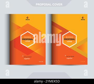 Vorlage Für Das Cover-Design Des Katalogs Für Geschäftsvorschläge Des Unternehmens Stock Vektor