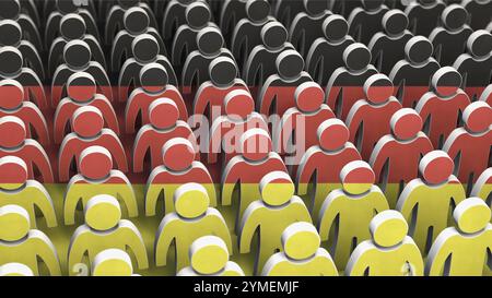 Symbolbild zum Thema Demographie in Deutschland Stockfoto