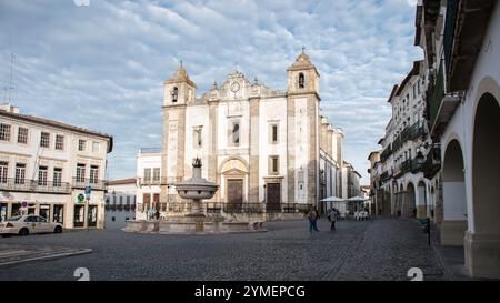 Blick auf die Stadt Evora, Portugal. Weltkulturerbe. Stockfoto