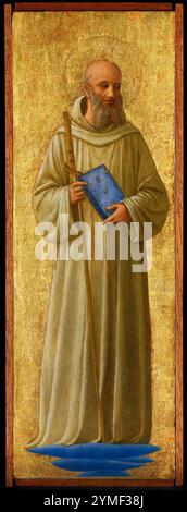 St. Romuald. FRA Angelico (Fra Giovanni da Fiesole). c. 1440. Stockfoto