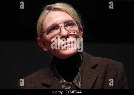 Torun, Polen. November 2024. Cate Blanchett nimmt am 20. November 2024 an einem Treffen während des 32. Internationalen Filmfestivals Energa CAMERIMAGE in Torun Teil. (Foto: Beata Zawrzel/NurPhoto) Credit: NurPhoto SRL/Alamy Live News Stockfoto