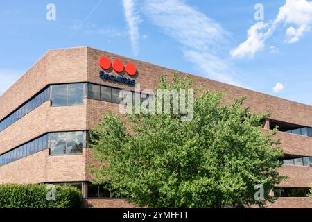 Parsippany, NJ, USA – 16. August 2022: Hauptsitz der Securitas Security Services USA in Parsippany, NJ, USA. Stockfoto