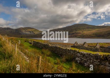 CWM Ystradllyn und Gorseddau und Prince of Wales Schieferbrüche Stockfoto