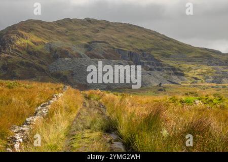 CWM Ystradllyn und Gorseddau und Prince of Wales Schieferbrüche Stockfoto