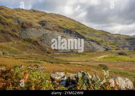 CWM Ystradllyn und Gorseddau und Prince of Wales Schieferbrüche Stockfoto