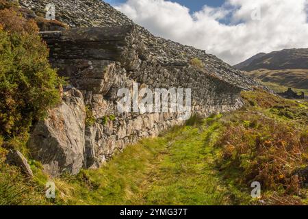 CWM Ystradllyn und Gorseddau und Prince of Wales Schieferbrüche Stockfoto