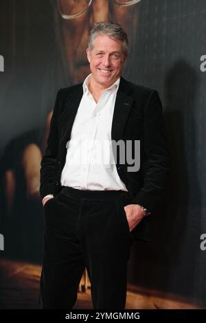 Madrid, Spanien. Februar 2022. Der britische Schauspieler Hugh Grant nimmt am 21. November 2024 an der Fotokonferenz zur Premiere des Films Heretic im Kiniopolis-Kino in Madrid Teil Stockfoto