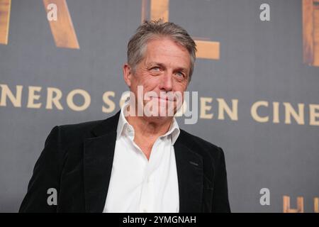 Madrid, Spanien. Februar 2022. Der britische Schauspieler Hugh Grant nimmt am 21. November 2024 an der Fotokonferenz zur Premiere des Films Heretic im Kiniopolis-Kino in Madrid Teil Stockfoto