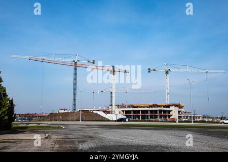 Das Krankenhaus des Projekts South Niagara befindet sich im Bau an der Biggar Road in Niagara Falls, Ontario, Kanada Stockfoto