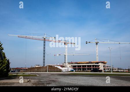 Das Krankenhaus des Projekts South Niagara befindet sich im Bau an der Biggar Road in Niagara Falls, Ontario, Kanada Stockfoto