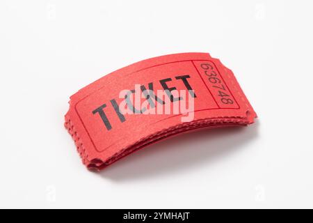 Eintrittskarten für rote Vintage Stockfoto