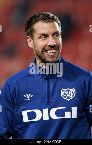Florian Lejeune (Rayo Vallecano) wurde während des LaLiga EA SPORTSPIELS zwischen den Teams von Rayo Vallecano und UD Las Palmas im Estadio de Vallecas gesehen. Endergebnis: Rayo Vallecano 1:3 UD Las Palmas Stockfoto