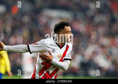 Alvaro Garcia (Rayo Vallecano) wurde während des LaLiga EA SPORTSPIELS zwischen den Teams von Rayo Vallecano und UD Las Palmas im Estadio de Vallecas gesehen. Endergebnis: Rayo Vallecano 1:3 UD Las Palmas Stockfoto