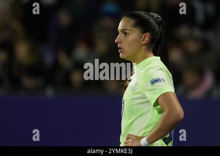 Wien, Österreich. November 2024. WIEN, ÖSTERREICH - 21. NOVEMBER: Francisca Nazareth (FC Barcelona FemenÌ) während des Spiels der UEFA Womenís Champions League zwischen SKN St. Poelten Frauen und FC Barcelona Femeni in der Generali Arena am 21. November 2024 in Wien, Österreich.241121 SEPAMedia 09 048 - 20241121 PD13552 Credit: APA-PictureDesk/Alamy Live News Stockfoto