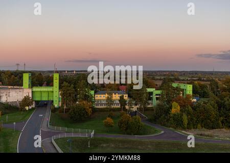 Schleuse Rothensee Magdeburg Sachsen Anhalt Bundeswasserstraße Stockfoto