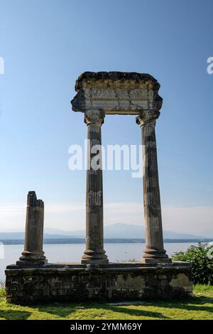 Suisse, Schweiz, Waadt, Schweiz, Waadt, Kanton de Waadt, Kanton Waadt, Lac Léman, Genfer See, Genfer See, Nyon, Ville, Stadt, Stadt, vielle VI Stockfoto