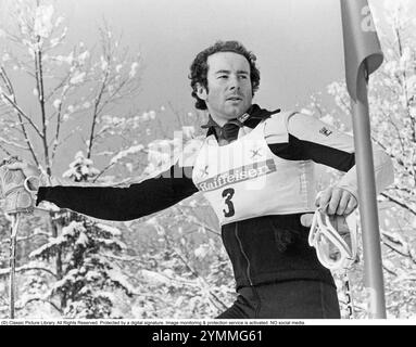 Ingemar Stenmark, geboren am 18. März 1956, ist ein ehemaliger schwedischer Skirennläufer der Weltmeisterschaft. Er gilt als einer der bekanntesten schwedischen Athleten aller Zeiten und als der größte Slalom- und Riesenslalomspezialist aller Zeiten. 1980 Stockfoto