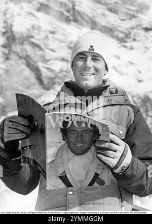 Ingemar Stenmark, geboren am 18. März 1956, ist ein ehemaliger schwedischer Skirennläufer der Weltmeisterschaft. Er gilt als einer der bekanntesten schwedischen Athleten aller Zeiten und als der größte Slalom- und Riesenslalomspezialist aller Zeiten. 1980 Stockfoto