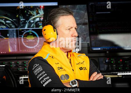 Las Vegas, Vereinigte Staaten. November 2024. Zak Brown (USA), McLaren Formula 1 Team, Chief Executive Officer USA, Formel 1 Weltmeisterschaft, Grand Prix von Las Vegas, Las Vegas Strip Circuit, 21.11.2024 Foto: Eibner-Pressefoto/Thomas Fuessler Credit: dpa/Alamy Live News Stockfoto