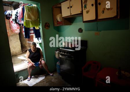 Los Erasos Shanty Viertel in Caracas, Venezuela. Stockfoto