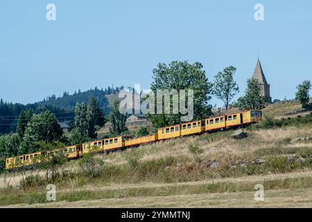 Bolquère (Südfrankreich): Der Yelow-Zug *** örtliche Bildunterschrift *** Stockfoto