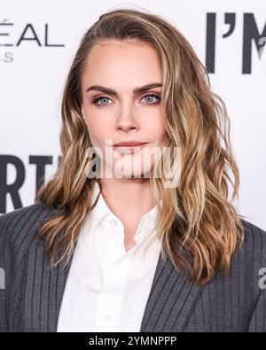 HOLLYWOOD, LOS ANGELES, KALIFORNIEN, USA – 21. NOVEMBER: Cara Delevingne kommt zur 19. Jährlichen L'Oreal Paris' Women of Worth Celebration 2024, die am 21. November 2024 im NeueHouse Hollywood in Hollywood, Los Angeles, Kalifornien, USA stattfindet. (Foto: Xavier Collin/Image Press Agency) Stockfoto