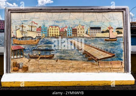 De Rouvilleweg, Willemstad, Curacao, Curacao Stockfoto