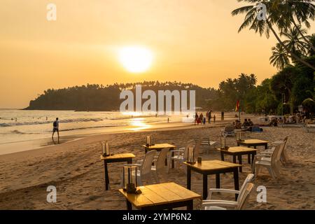 Mirissa Beach, Mirissa, Südküste, Sri Lanka Stockfoto