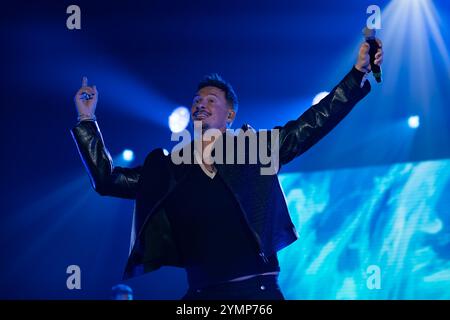 Neapel, Na, Italien. November 2024. Neapel, Italien. Lee Ryan von Blue tritt live im Palapartenope in Neapel auf, am 21. November 2024. (Credit Image: © Andrea Gul/SOPA Images via ZUMA Press Wire) NUR REDAKTIONELLE VERWENDUNG! Nicht für kommerzielle ZWECKE! Stockfoto