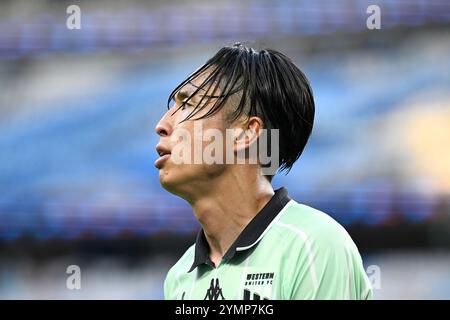 22. November 2024; Allianz Stadium, Sydney, NSW, Australien: A-League Football, Perth Glory gegen Western United; Riku Danzaki von Western United Stockfoto