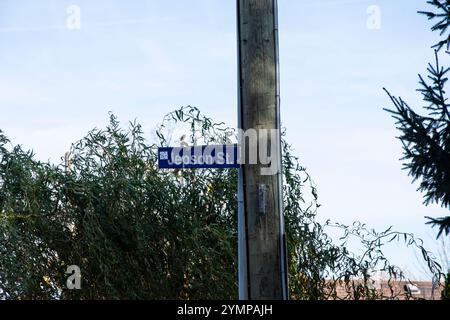 Jepson Street Schild in Niagara Falls, Ontario, Kanada Stockfoto