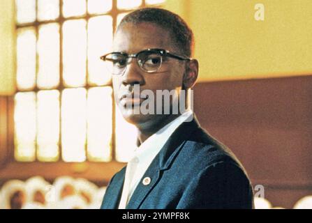 MALCOLM X 1992 Warner Bros. Film mit Denzel Washington in der Titelrolle Stockfoto