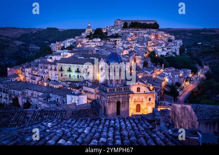 Stadt Ragusa in Sizilien, Italien Stockfoto