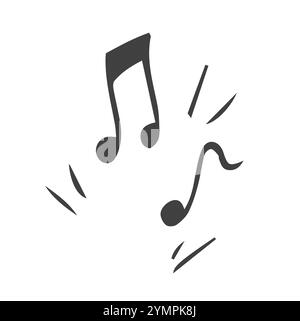 Satz handgezeichneter Notiznotizen Stock Vektor