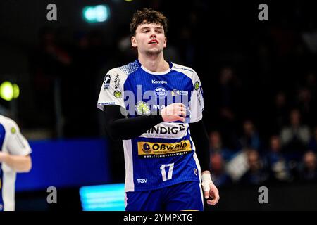 Eisenach, Deutschland. November 2024. Marko Grgic (ThSV Eisenach, #17) GER, Thüringen, ThSV Eisenach gegen MT Melsungen, Handball, Daikin 1. Handballbundesliga, 11.Spieltag, Saison 2024/2025, Freitag, 22.11.2024, 19,00 Uhr Foto: Eibner-Pressefoto/Martin Herbst Credit: dpa/Alamy Live News Stockfoto