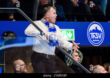 Eisenach, Deutschland. November 2024. Shpetim Alaj (Praesident, ThSV Eisenach) GER, Thüringen, ThSV Eisenach gegen MT Melsungen, Handball, Daikin 1. Handballbundesliga, 11.Spieltag, Saison 2024/2025, Freitag, 22.11.2024, 19,00 Uhr Foto: Eibner-Pressefoto/Martin Herbst Credit: dpa/Alamy Live News Stockfoto