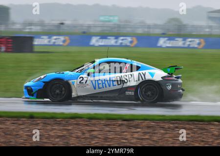 Jacob Tofts, Porsche 718 Cayman GT4 RS Clubsport, Graves Motorsport, Porsche Sprint Challenge Großbritannien 2024, eine einzige Markenserie mit allen Antrieben Stockfoto