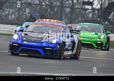 Ethan Hammerton, Porsche 718 Cayman GT4 RS Clubsport, Team Omologato mit Graves Motorsport, Porsche Sprint Challenge Great Britain 2024, ein einziges märz Stockfoto