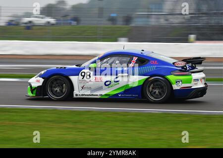 Oliver Cottam, Porsche 718 Cayman GT4 RS Clubsport, Xentek Motorsport, Porsche Sprint Challenge Großbritannien 2024, eine einzige Markenserie mit allen dr Stockfoto