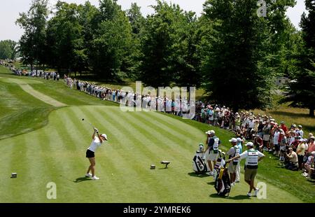 Michelle wie spielte bei der LPGA Championship in Havre de Grace, MD. Stockfoto