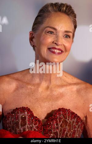 Turin, Italien. November 2024. Schauspielerin Sharon Stone nimmt am 22. November 2024 am 42. Torino Film Festival Teil, das Roter Teppich am 22. November 2024 in Turin eröffnet. Quelle: Marco Canoniero/Alamy Live News Stockfoto