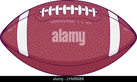 Farbe des American Football-Balls Stock Vektor