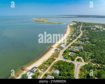 Luftaufnahme des Lazy Point Stockfoto