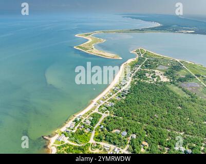 Luftaufnahme des Lazy Point Stockfoto