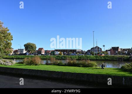 Gent Kanal brügge (Kanaal Gent brügge) – Brügge, Belgien – 23. Oktober 2024 Stockfoto
